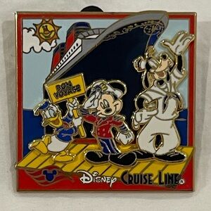 Disney Cruise Line 3D Pin #26253 Bon Voyage Fab 3! - Vintage Pin